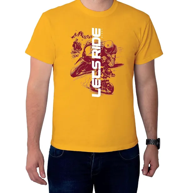 Yellow_Cotton_T_Shirt_For_Men