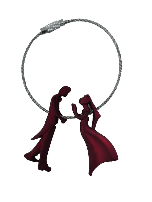 Red_Metal_Keychain_For_Home_Decor_Pack_Of_1