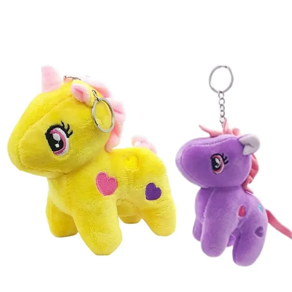 Yellow_And_Purple_Plush_Keychain_For_Home_Decor_Pack_Of_1