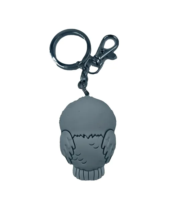 White_Rubber_Keychain_For_Home_Decor