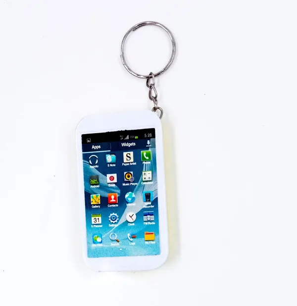 White_Plastic_Keychain_For_Home_Decor_Pack_Of_1
