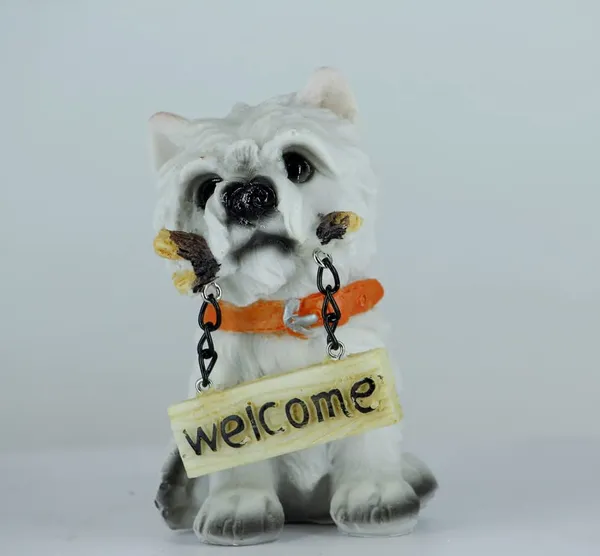 White_Porcelain_Dog_Figurine_For_Home_Decor
