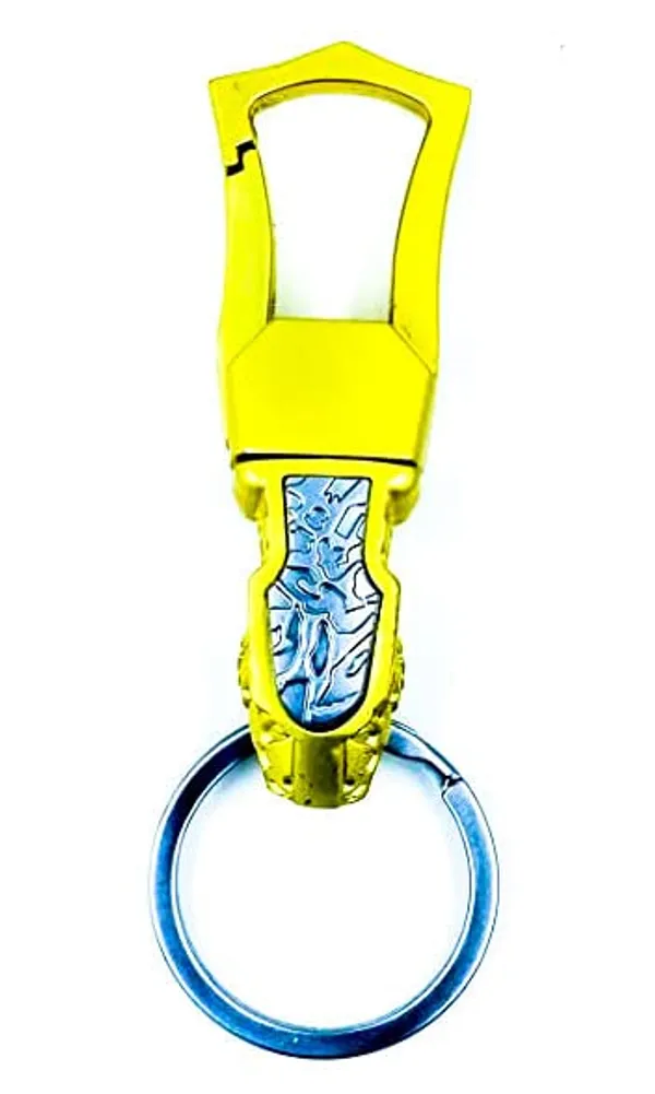 Yellow_Metal_Keychain_For_Home_Decor_Pack_Of_1