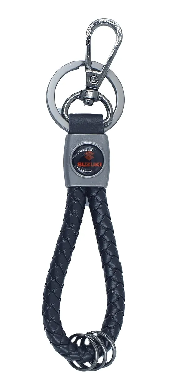 Black_Pu_Leather_Keychain_For_Home_Decor