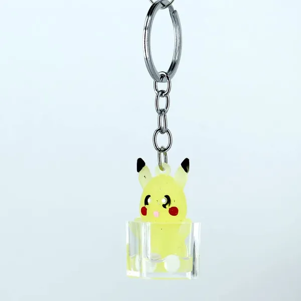 Yellow_Plastic_Keychain_For_Home_Decor_Pack_Of_1