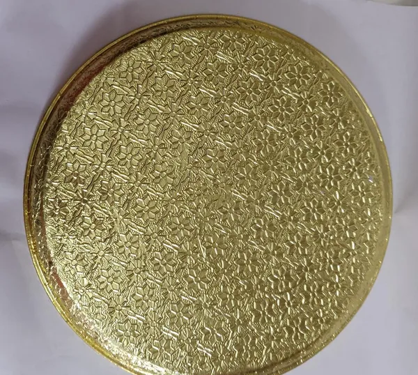 Brown_Stainless_Steel_Meenakari_Pooja_Plate_For_Home_Decor