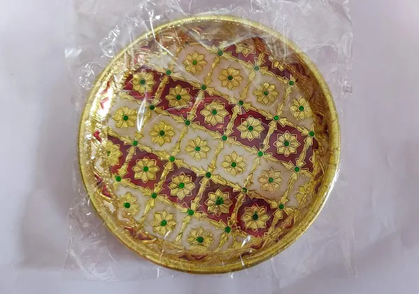 Brown_Stainless_Steel_Pooja_Thali_And_Plate_For_Home_Decor