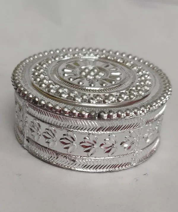 Festilo_Silver_Plastic_Kumkum_And_Sindoor_Box