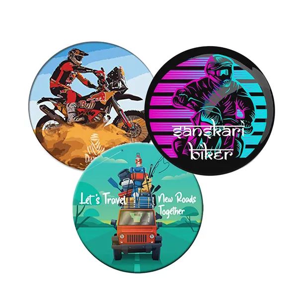 Festilo_Brown_Stainless_Steel_Pin_Badge