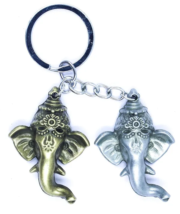 Silver_And_Antique_Metal_Keychain_For_Home_Decor_Pack_Of_1