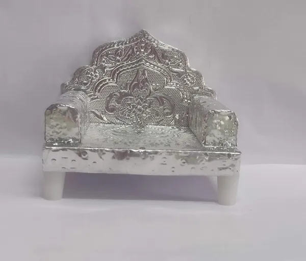 Silver_Wood_Singhasan_For_Home_Decor