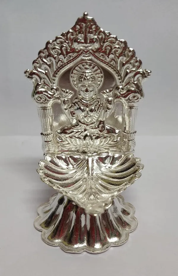 Grey_Polyester_Diya_For_Home_Decor
