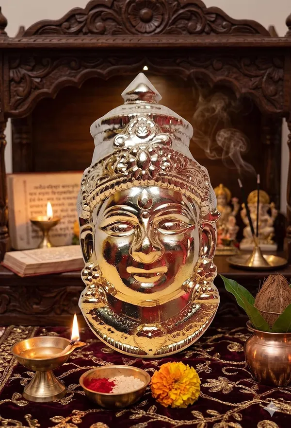Festilo_Silver_Silver_Plated_Metal_Face_Mukhota