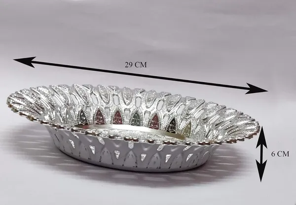 Festilo_Silver_Plastic_Serving_Tray