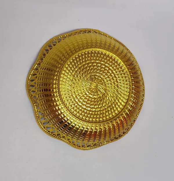 Gold_Plastic_Serving_Tray_For_Home_Decor
