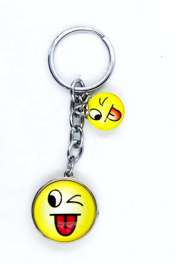 Yellow_Metal_Keychain_For_Home_Decor_Pack_Of_1