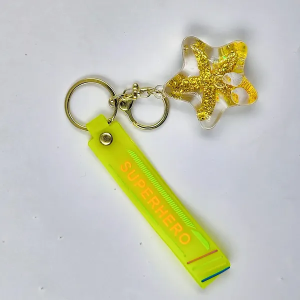 Yellow_Rubber_Keychain_For_Home_Decor