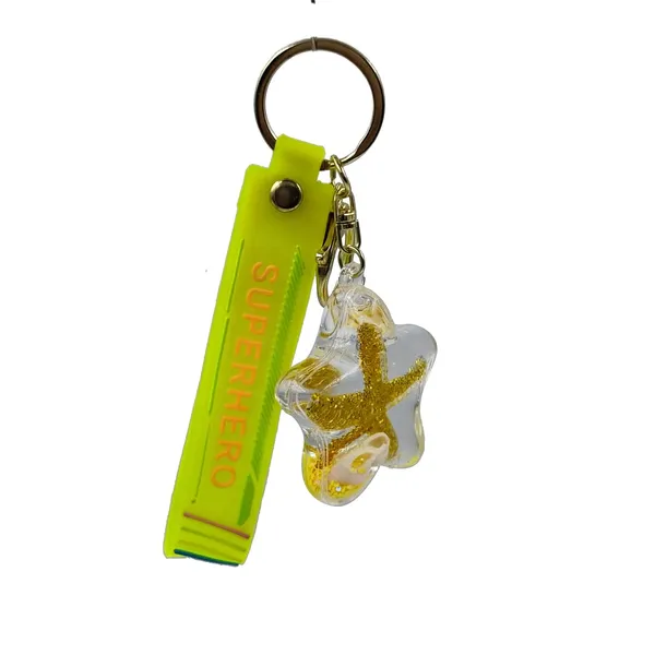 Yellow_Rubber_Keychain_For_Home_Decor