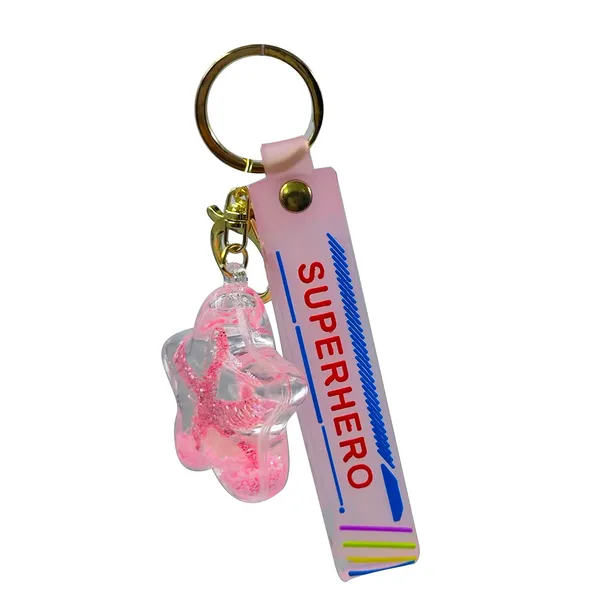 Pink_Rubber_Keychain_For_Home_Decor