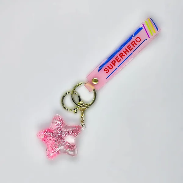 Pink_Rubber_Keychain_For_Home_Decor