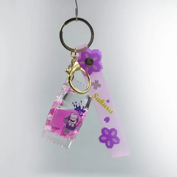 Purple_Rubber_Keychain_For_Home_Decor