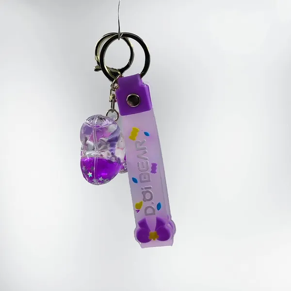 Purple_Rubber_Keychain_For_Home_Decor