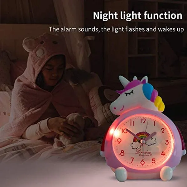 Peach_Plastic_Alarm_Clock_For_Home_Decor