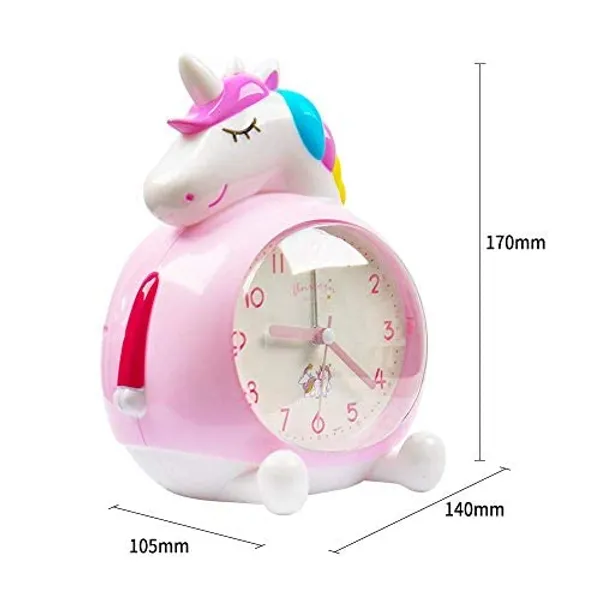 Peach_Plastic_Alarm_Clock_For_Home_Decor