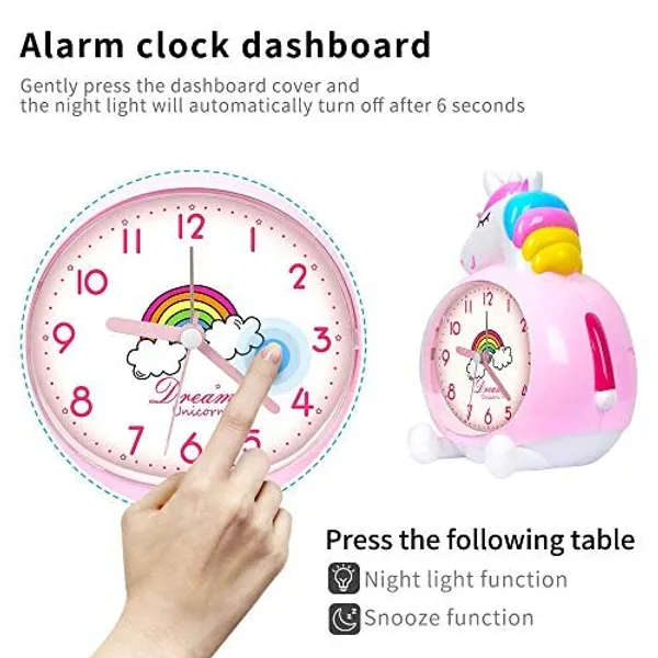 Peach_Plastic_Alarm_Clock_For_Home_Decor