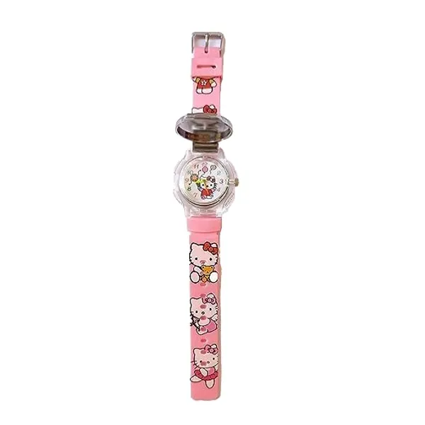 Pink_Plastic_Kids_Watch_For_Home_Decor