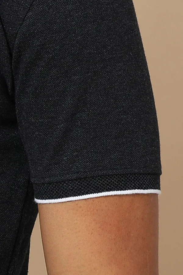 Charcoalmelange_Cotton_T_Shirt_For_Men