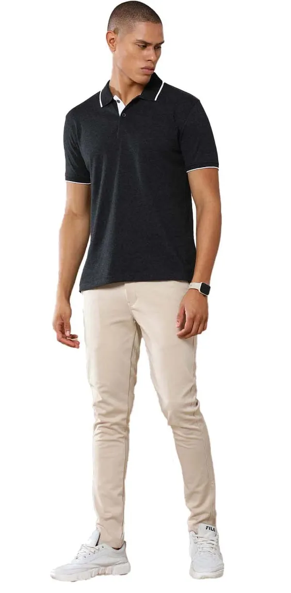 Charcoalmelange_Cotton_T_Shirt_For_Men