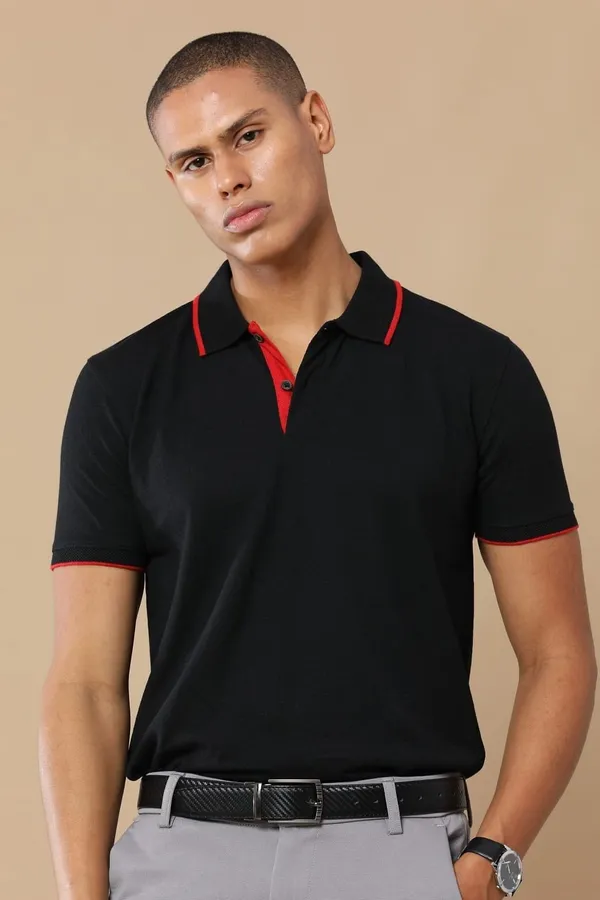 Classicblack_Cotton_T_Shirt_For_Men