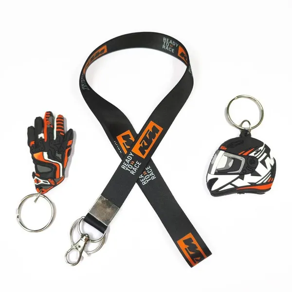 Black_Polyster_And_Rubber_Keychain_For_Home_Decor_Pack_Of_1