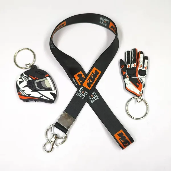 Black_Polyster_And_Rubber_Keychain_For_Home_Decor_Pack_Of_1