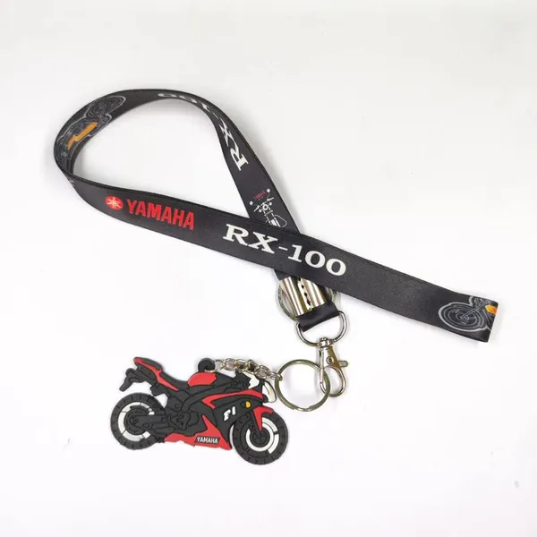 Black_Rubber_And_Polyster_Keychain_For_Home_Decor_Pack_Of_1