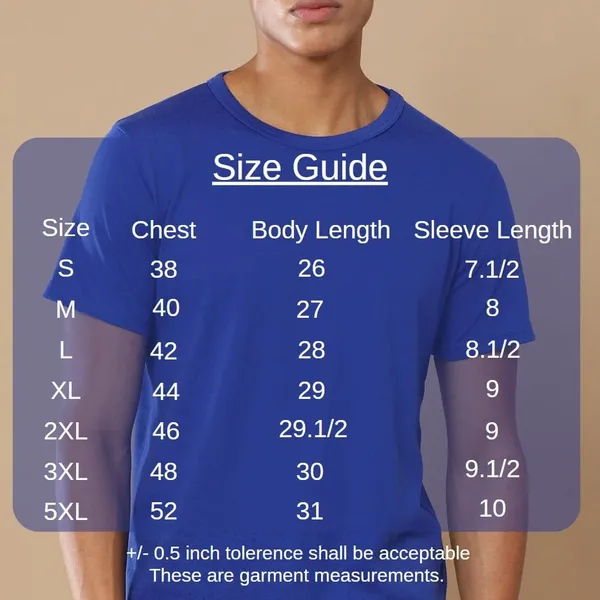 Heatherblue_Cotton_T_Shirt_For_Men