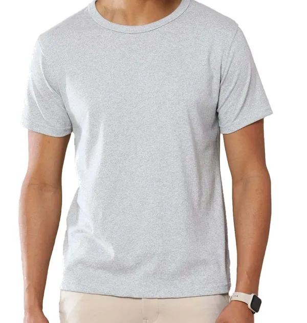 Heathergrey_Cotton_T_Shirt_For_Men