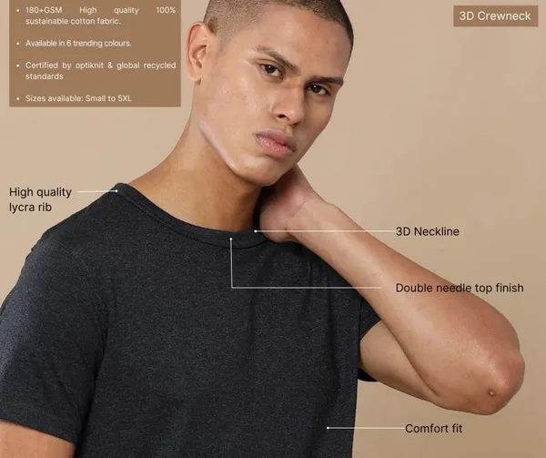 Melange_Cotton_T_Shirt_For_Men