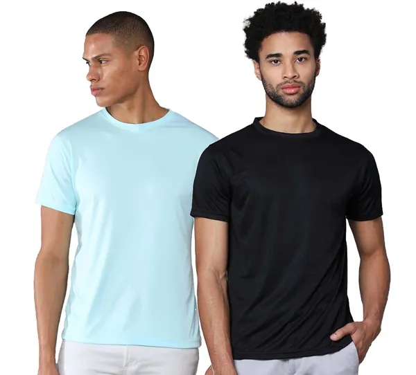 Blue_And_Black_Cotton_T_Shirt_For_Men