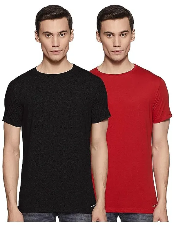 Red_And_Black_Cotton_T_Shirt_For_Men