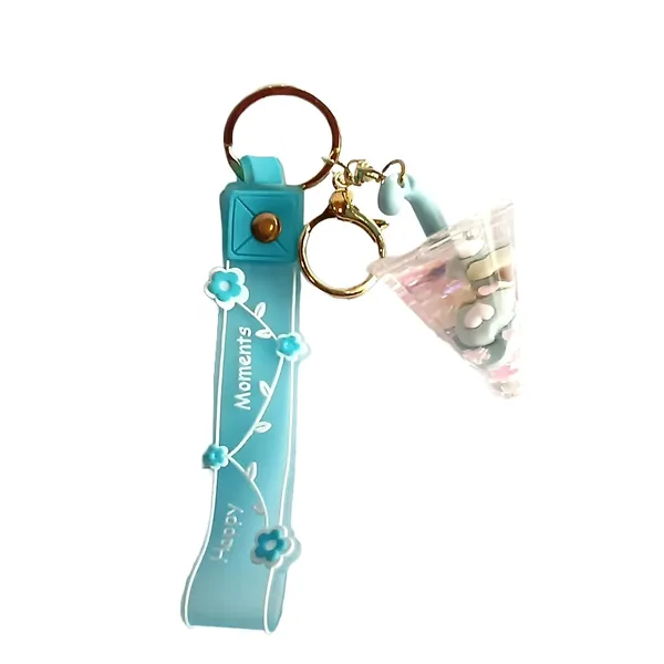 Blue_Plastic_And_Rubber_Keychain_For_Home_Decor_Pack_Of_1
