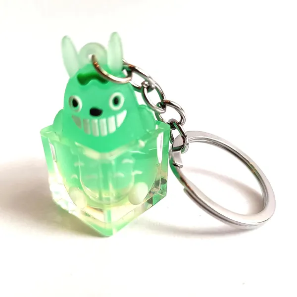 Green_Plastic_Keychain_For_Home_Decor_Pack_Of_1