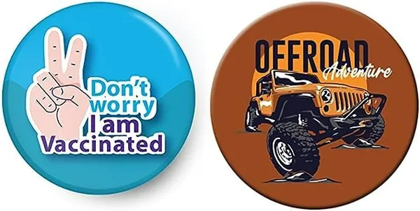 Festilo_Brown_Plastic_Pin_Badge