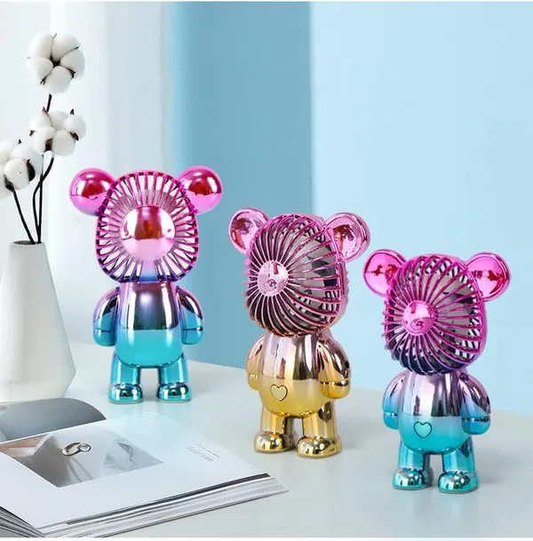 Gold_And_Pink_Plastic_Usb_Fan_For_Home_Decor