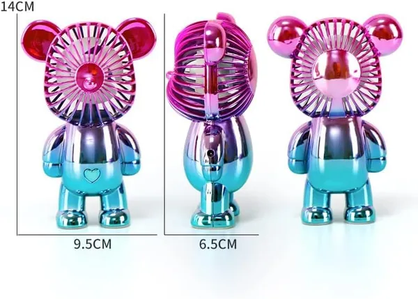 Gold_And_Pink_Plastic_Usb_Fan_For_Home_Decor