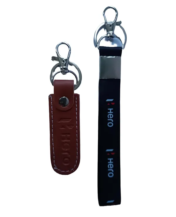 Yellow_Leather_And_Polyster_Keychain_For_Home_Decor_Pack_Of_1