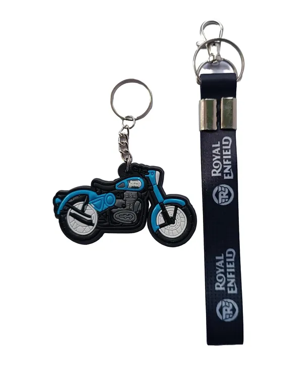 Black_Rubber_And_Polyster_Keychain_For_Home_Decor_Pack_Of_1
