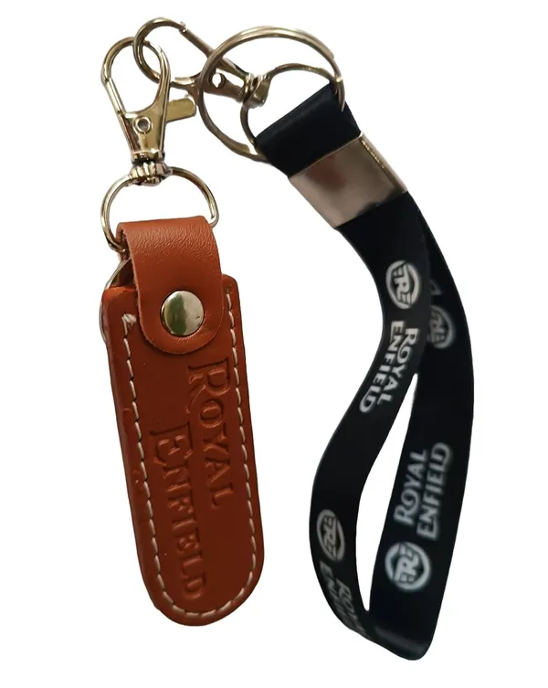 Yellow_Leather_Keychain_For_Home_Decor_Pack_Of_1