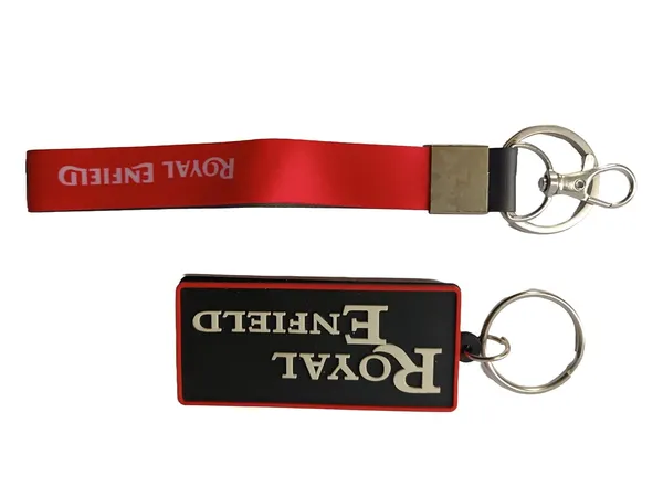 Red_And_Black_Polyster_And_Rubber_Keychain_For_Home_Decor_Pack_Of_1